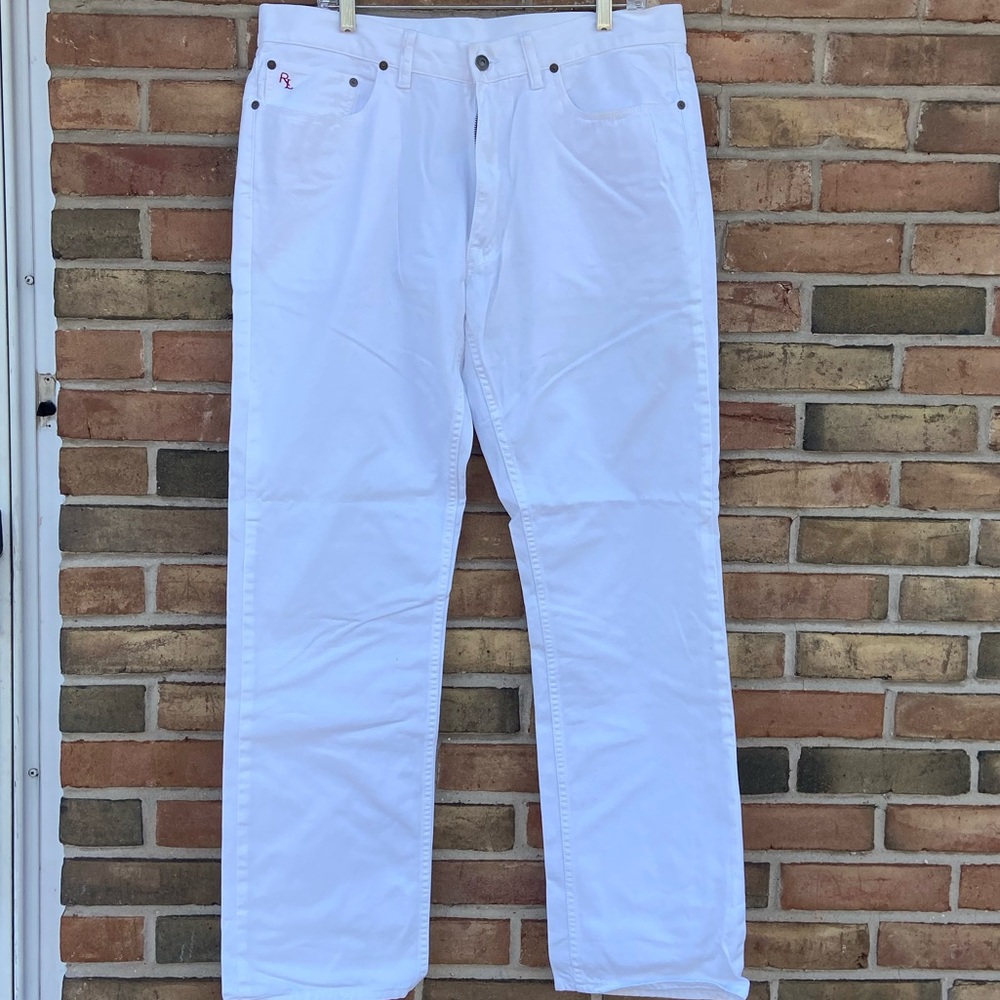 Polo Ralph Lauren White dungarees 5 pocket jeans - W36xL32